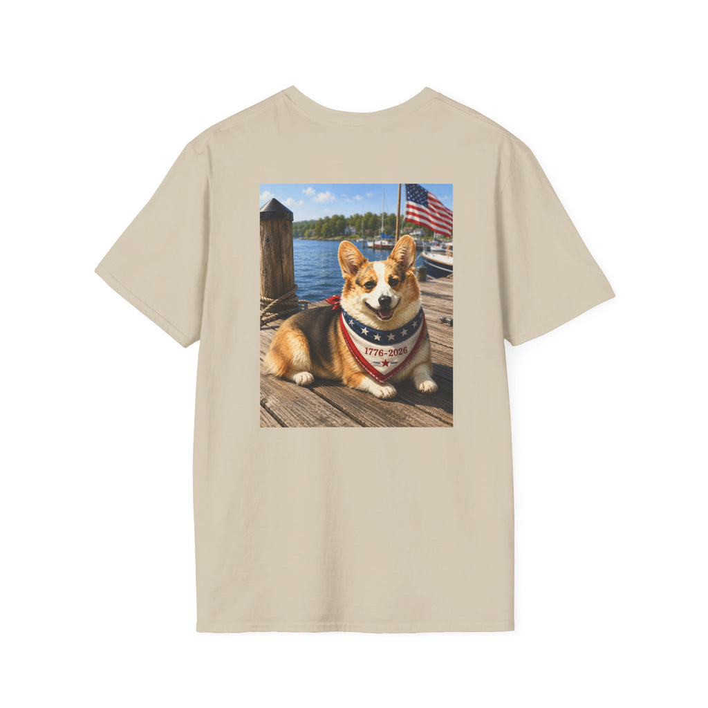 Red, White and Blue Corgi Shirt