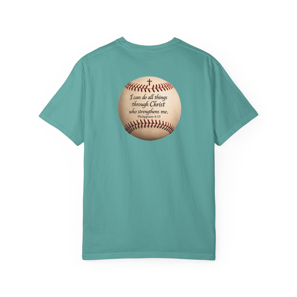 Baseball "I can do all things" Adult Tee