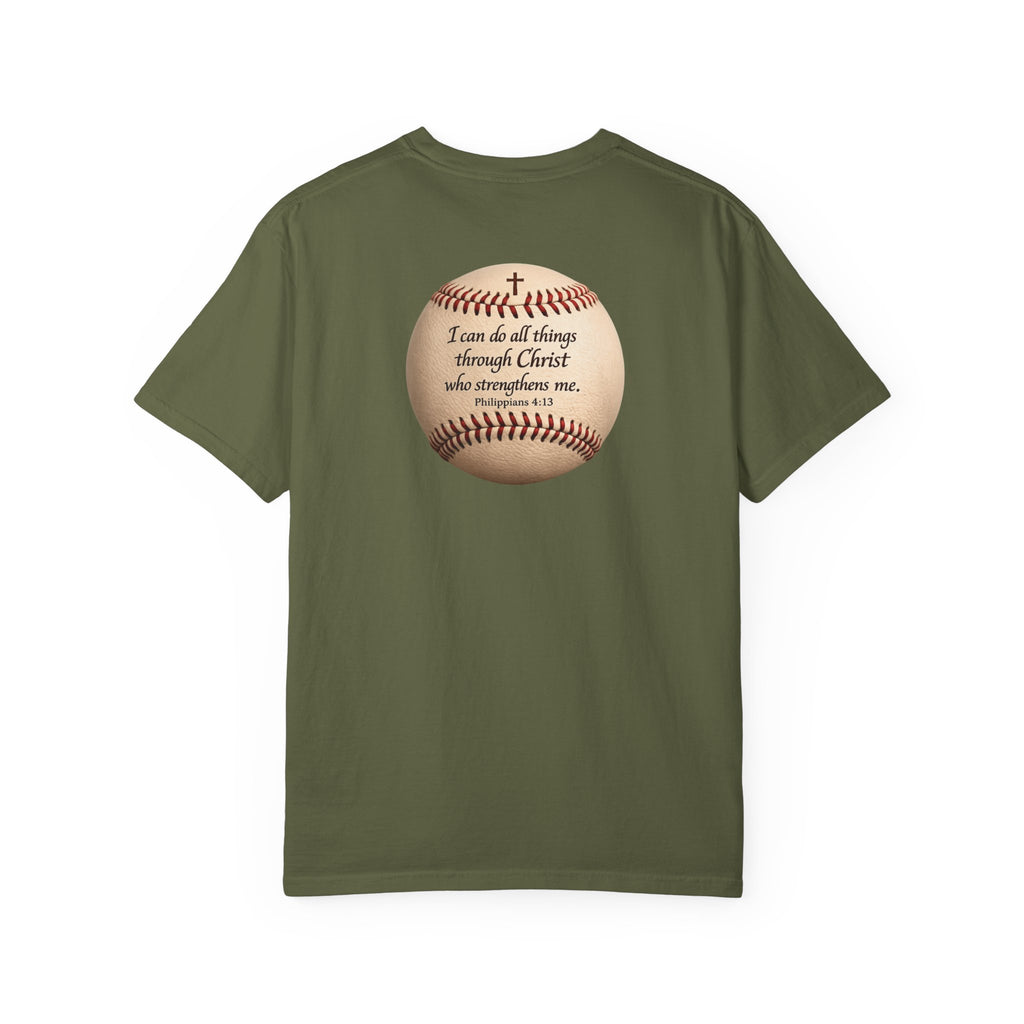 Baseball "I can do all things" Adult Tee