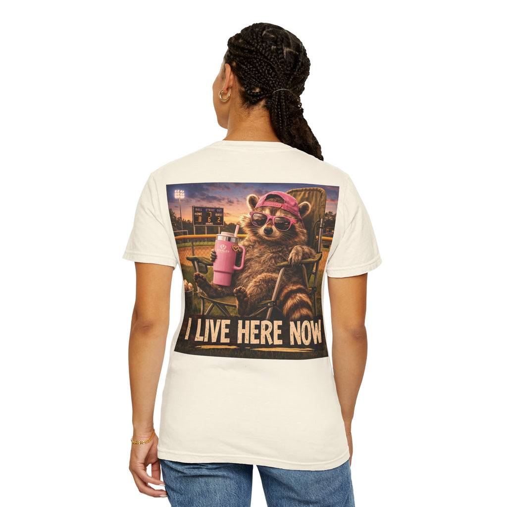 Copy of  "I live here now" Raccoon Grandma Tee