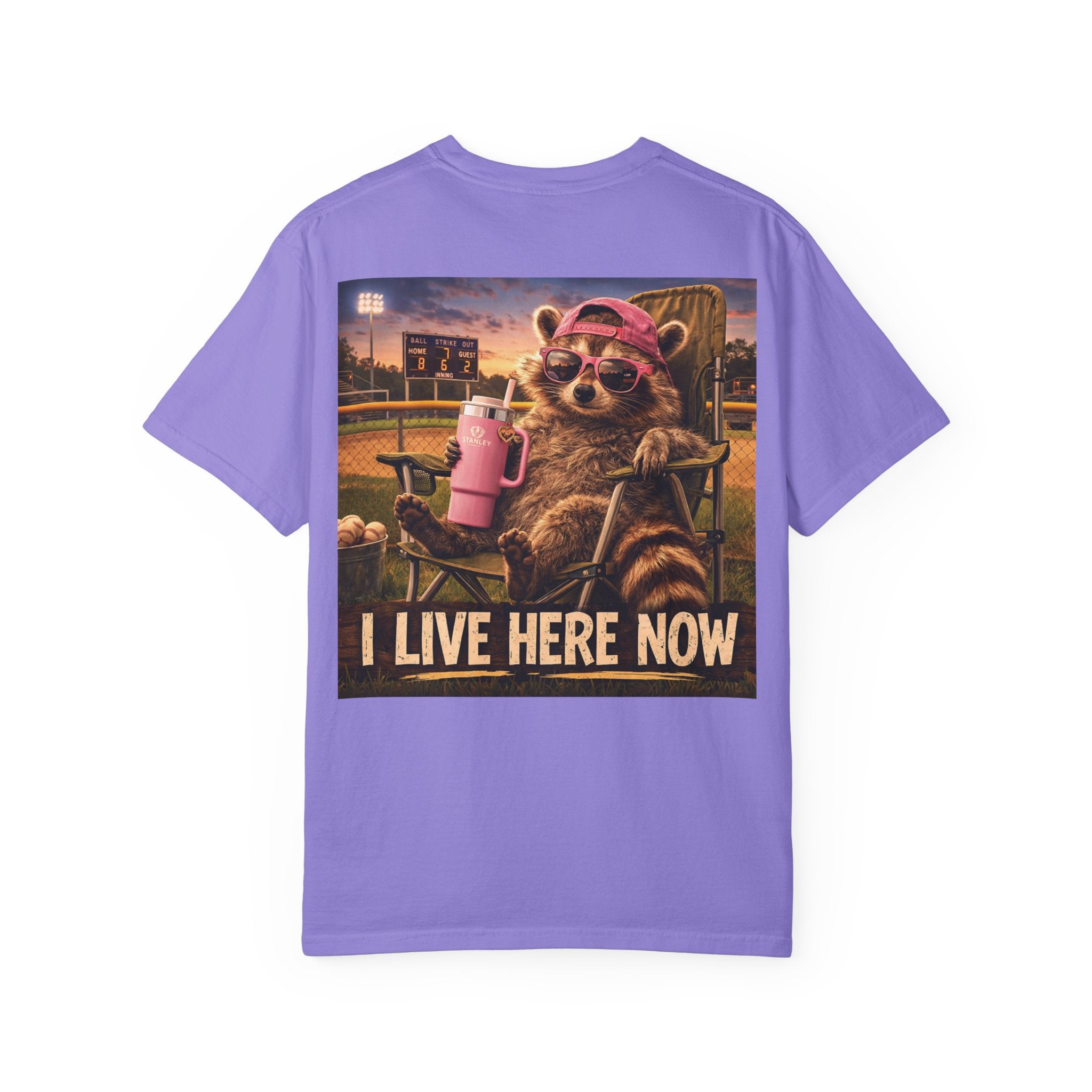 Copy of  "I live here now" Raccoon Grandma Tee