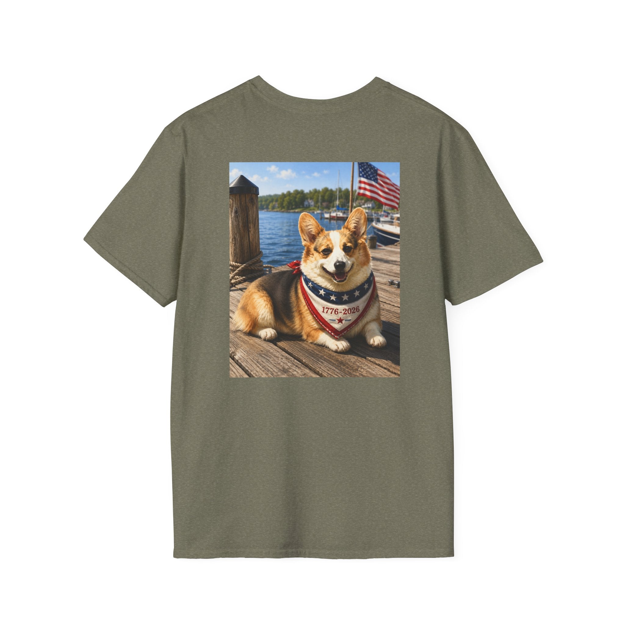 Red, White and Blue Corgi Shirt
