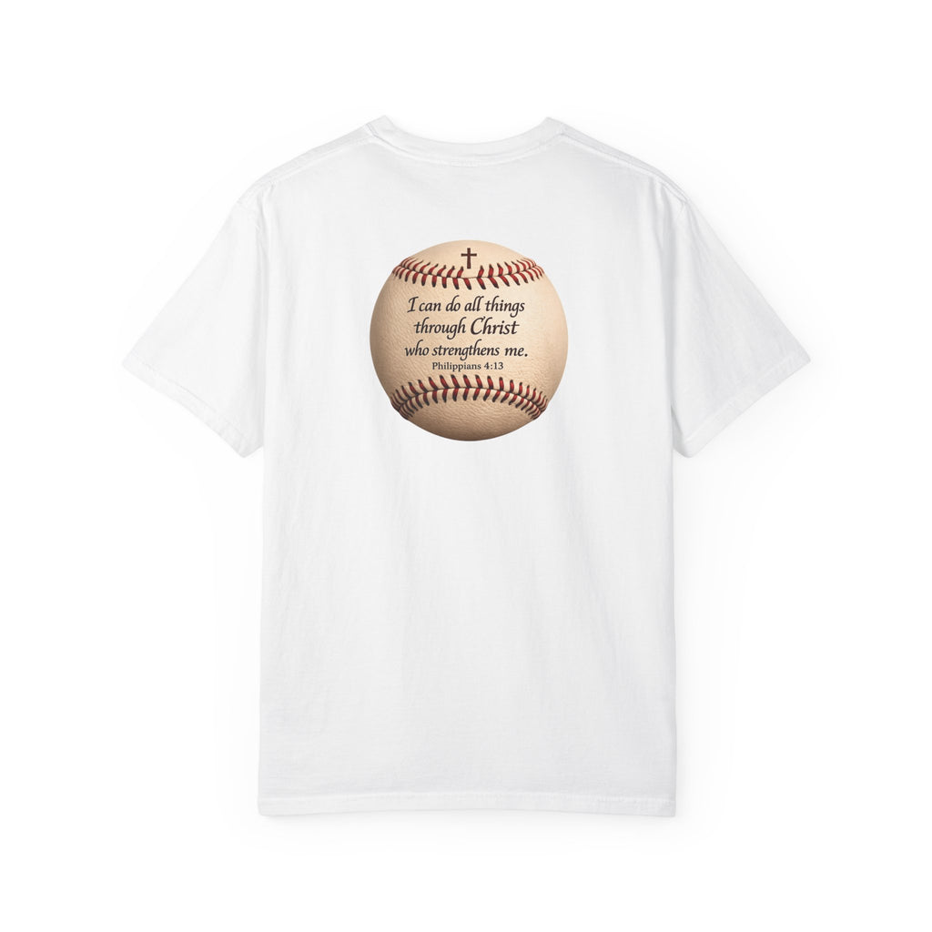 Baseball "I can do all things" Adult Tee