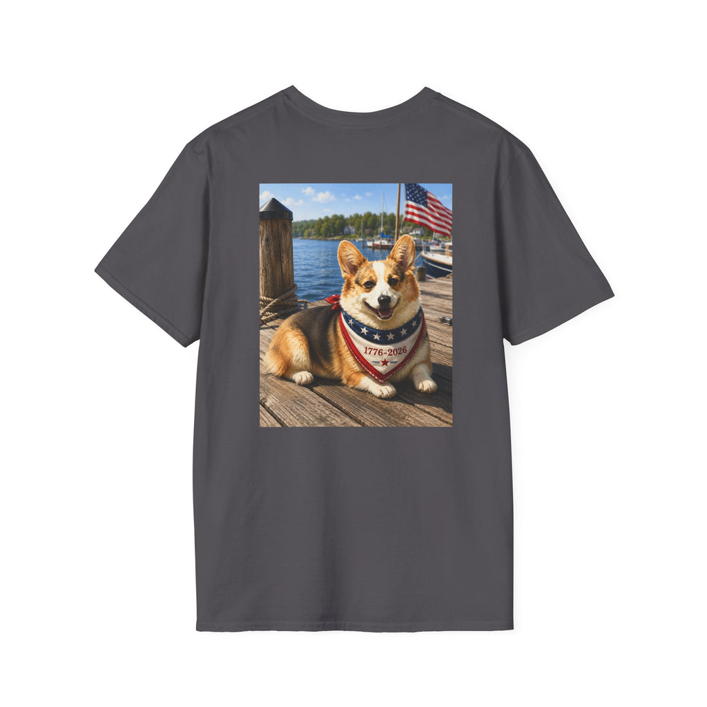 Red, White and Blue Corgi Shirt