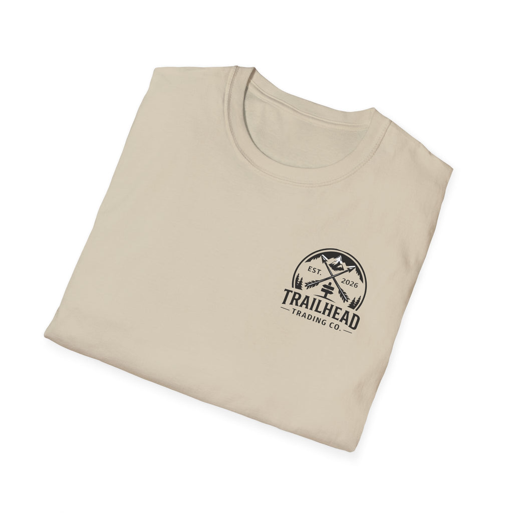 I Believe cross design Youth Tee | Trailhead mountain logo