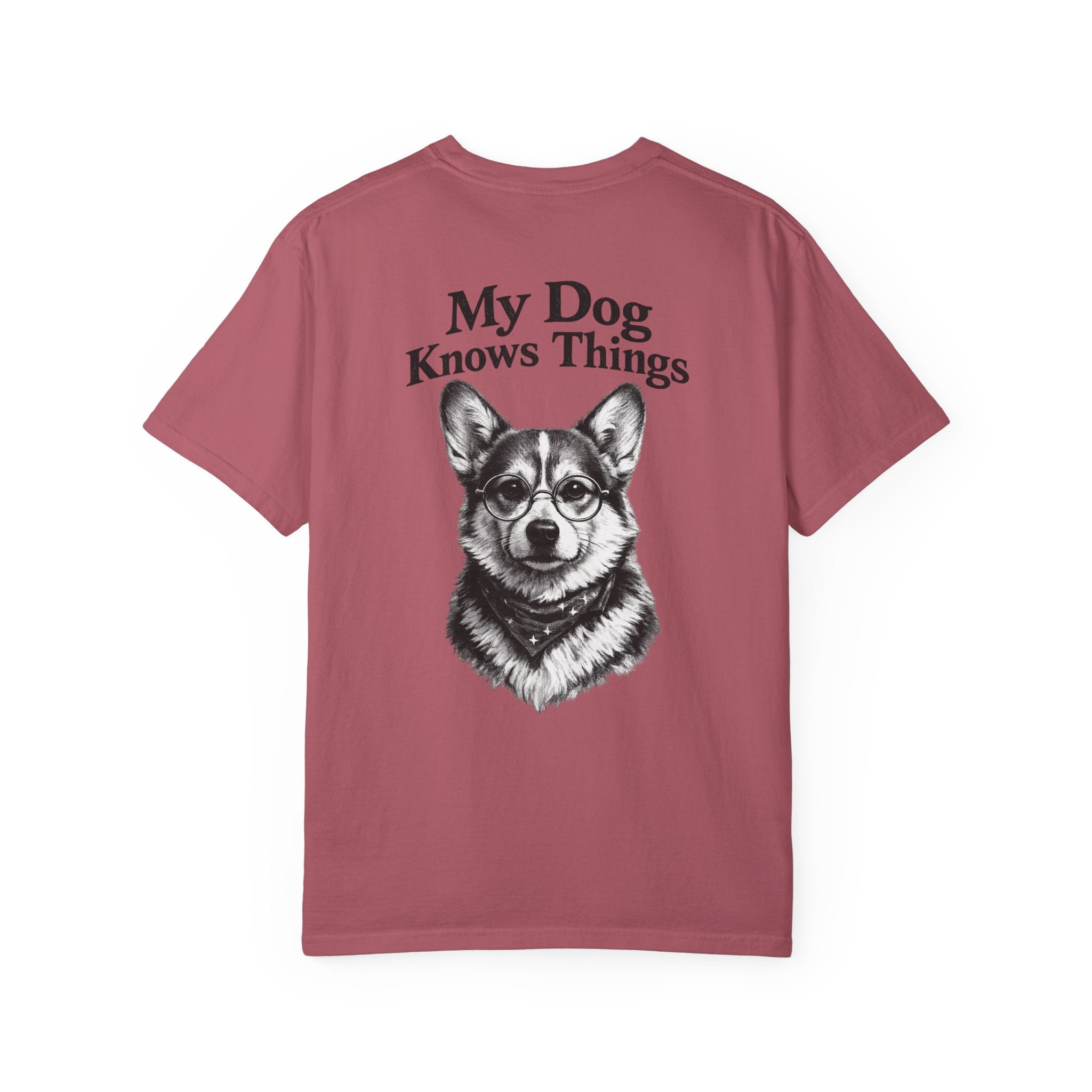 My dog knows things Tee.