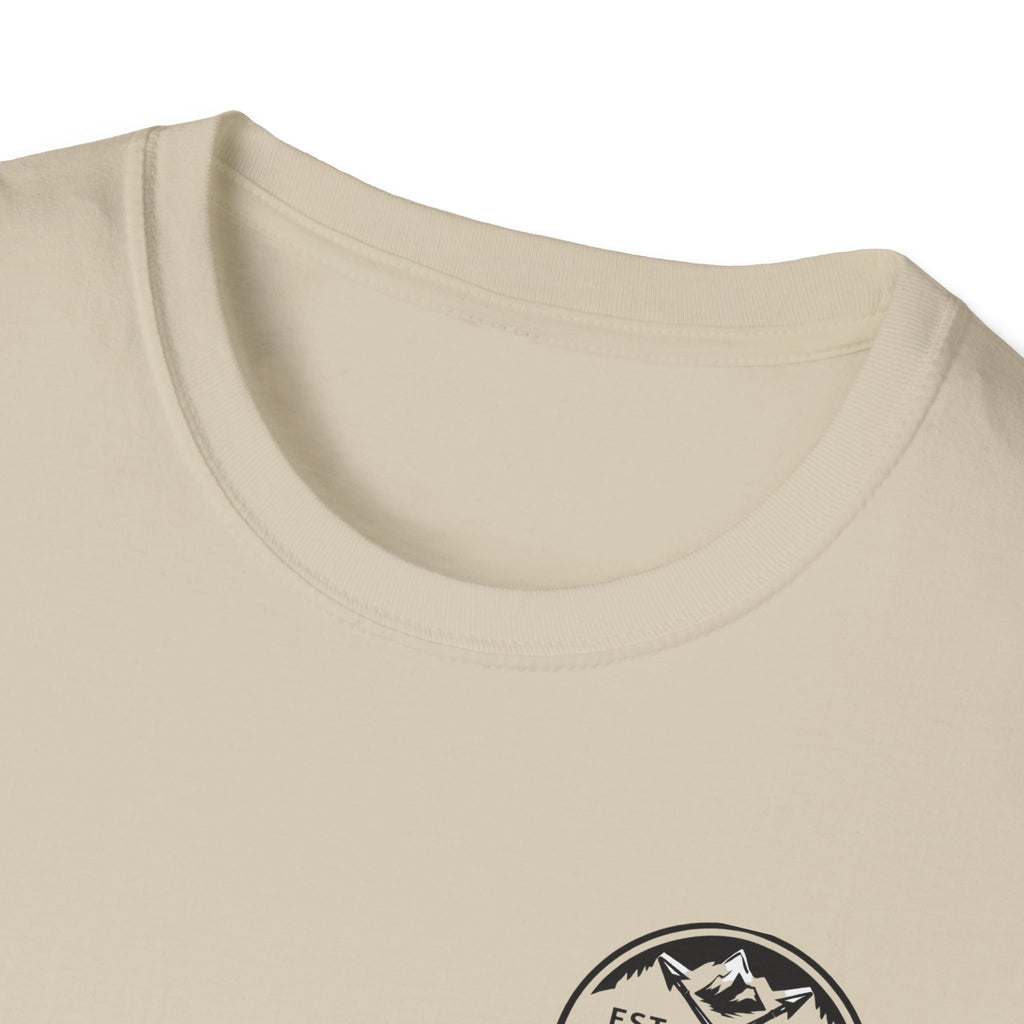 I Believe cross design Youth Tee | Trailhead mountain logo