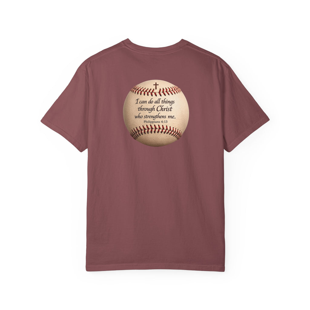 Baseball "I can do all things" Adult Tee