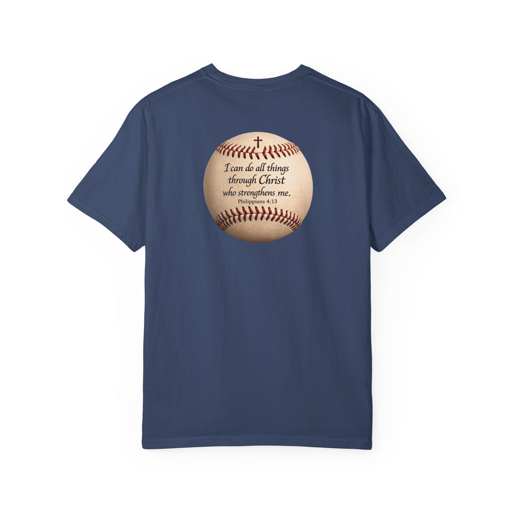 Baseball "I can do all things" Adult Tee