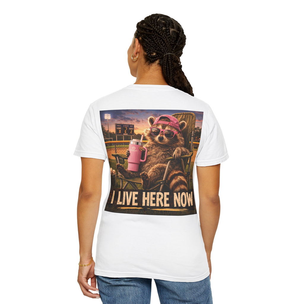 Copy of  "I live here now" Raccoon Grandma Tee