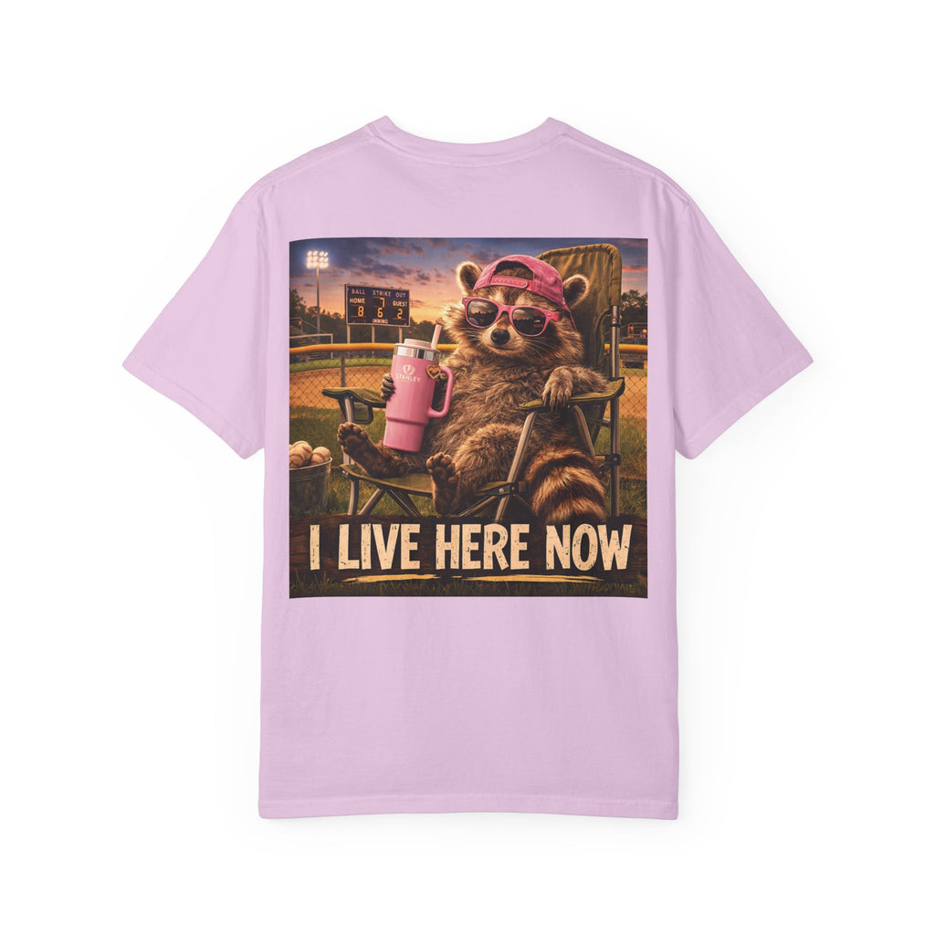 Copy of  "I live here now" Raccoon Grandma Tee