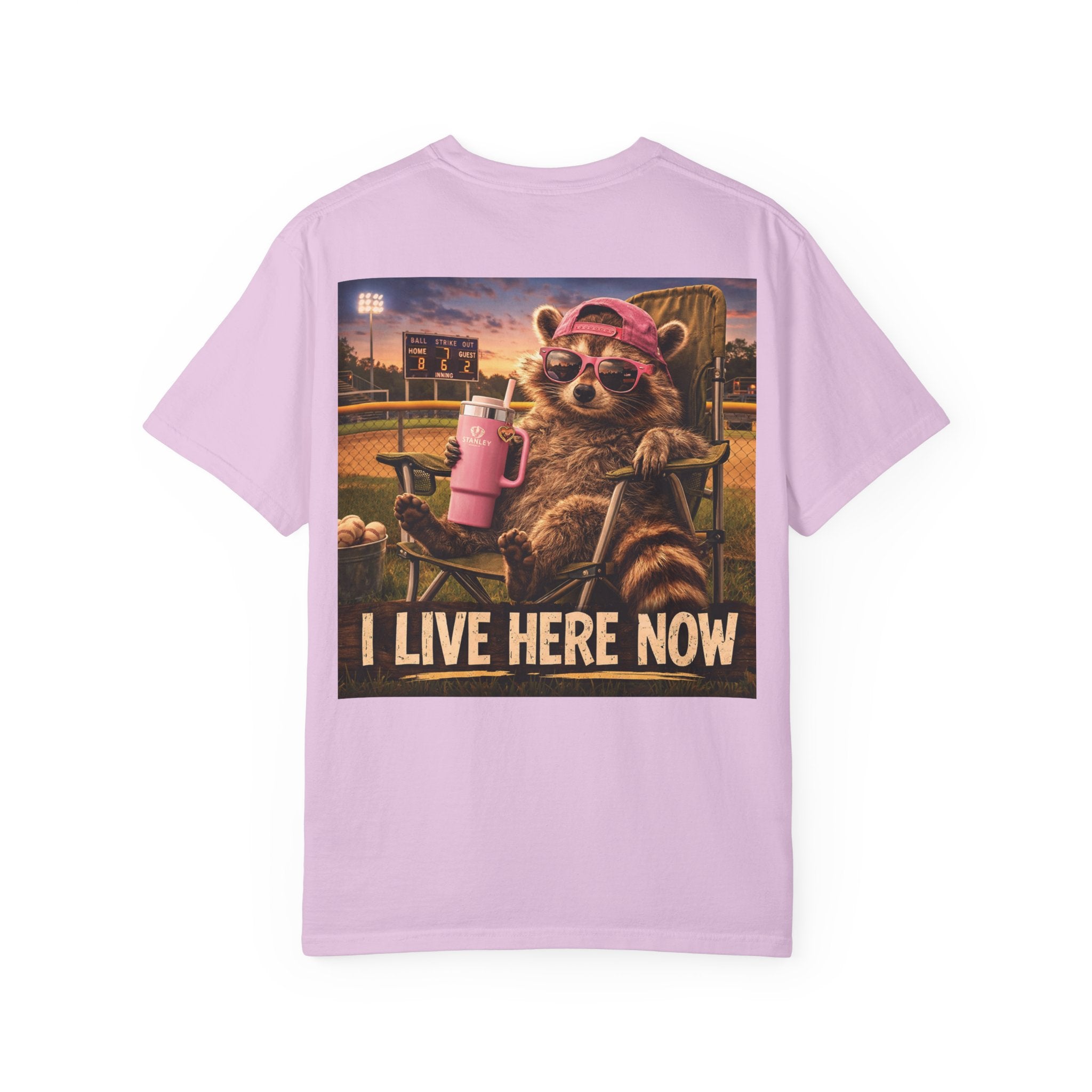 Copy of  "I live here now" Raccoon Grandma Tee