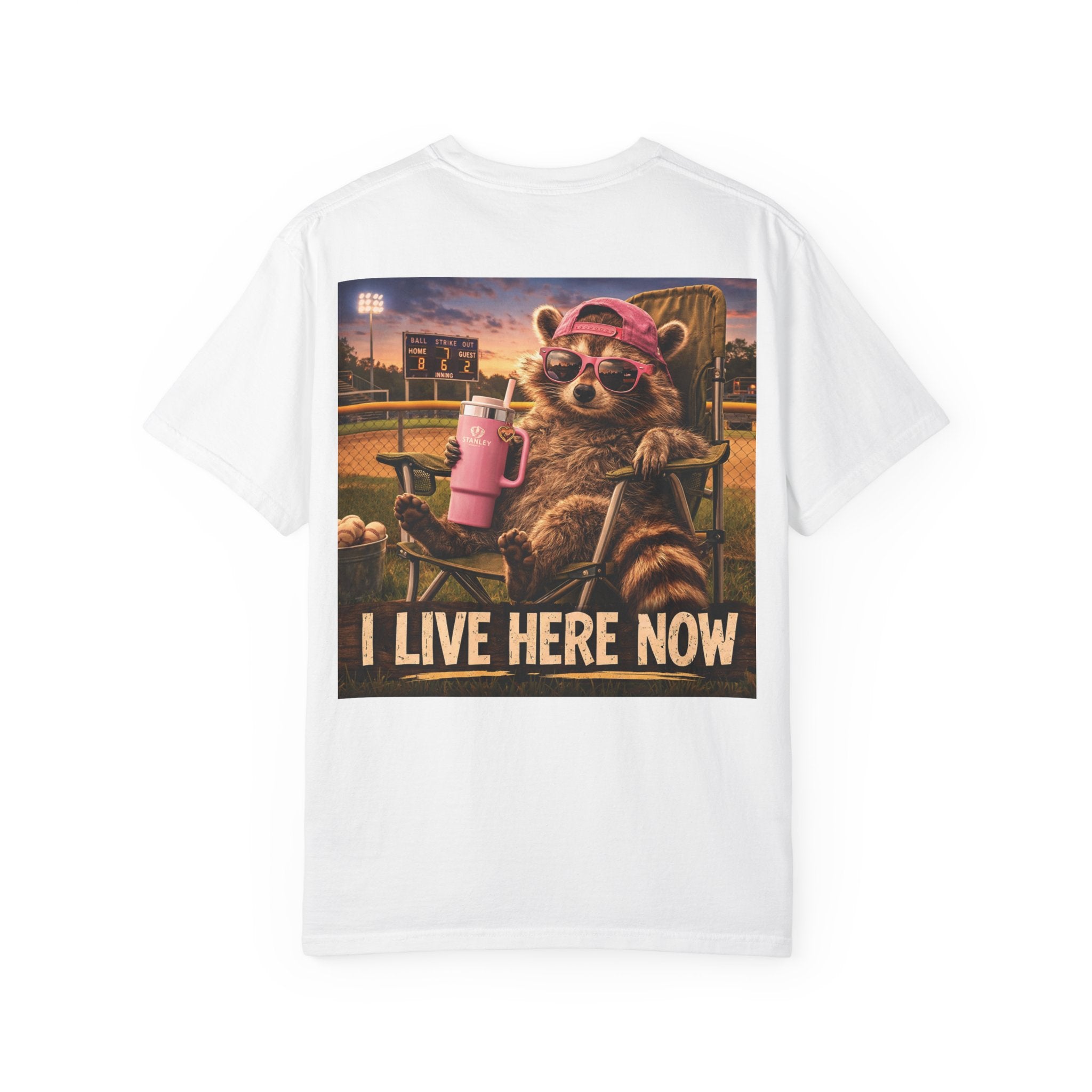 Copy of  "I live here now" Raccoon Grandma Tee