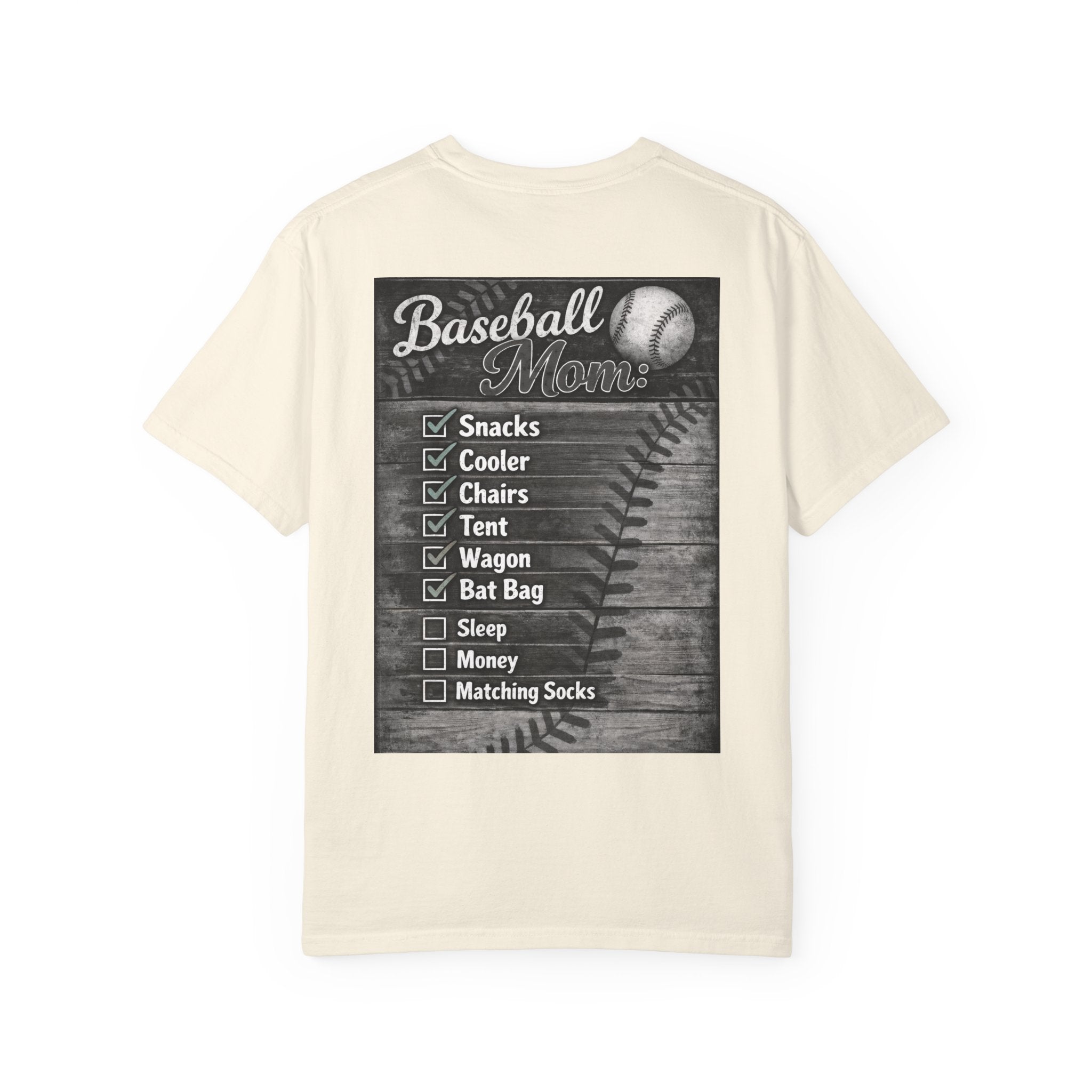 Baseball Mom Check List-Tee