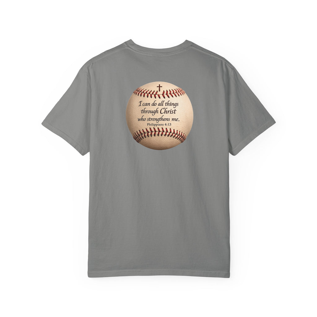Baseball "I can do all things" Adult Tee