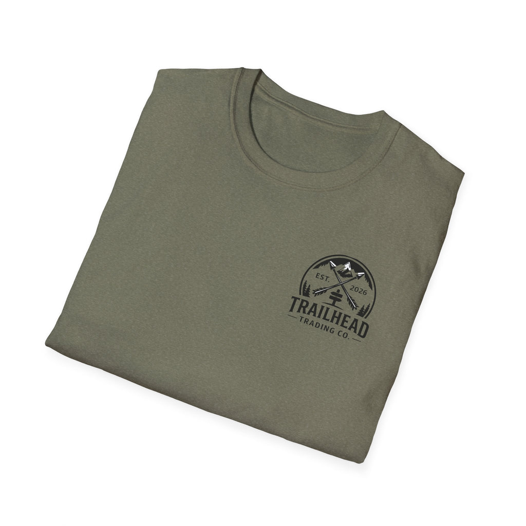 I Believe cross design Youth Tee | Trailhead mountain logo